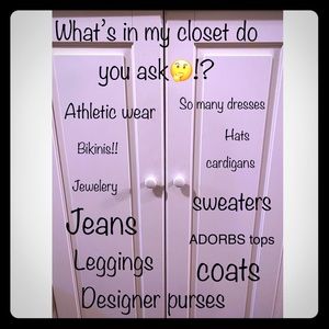 My ClOsEt 👒👛🧤👙👡🩲👕👜👝🧢👢